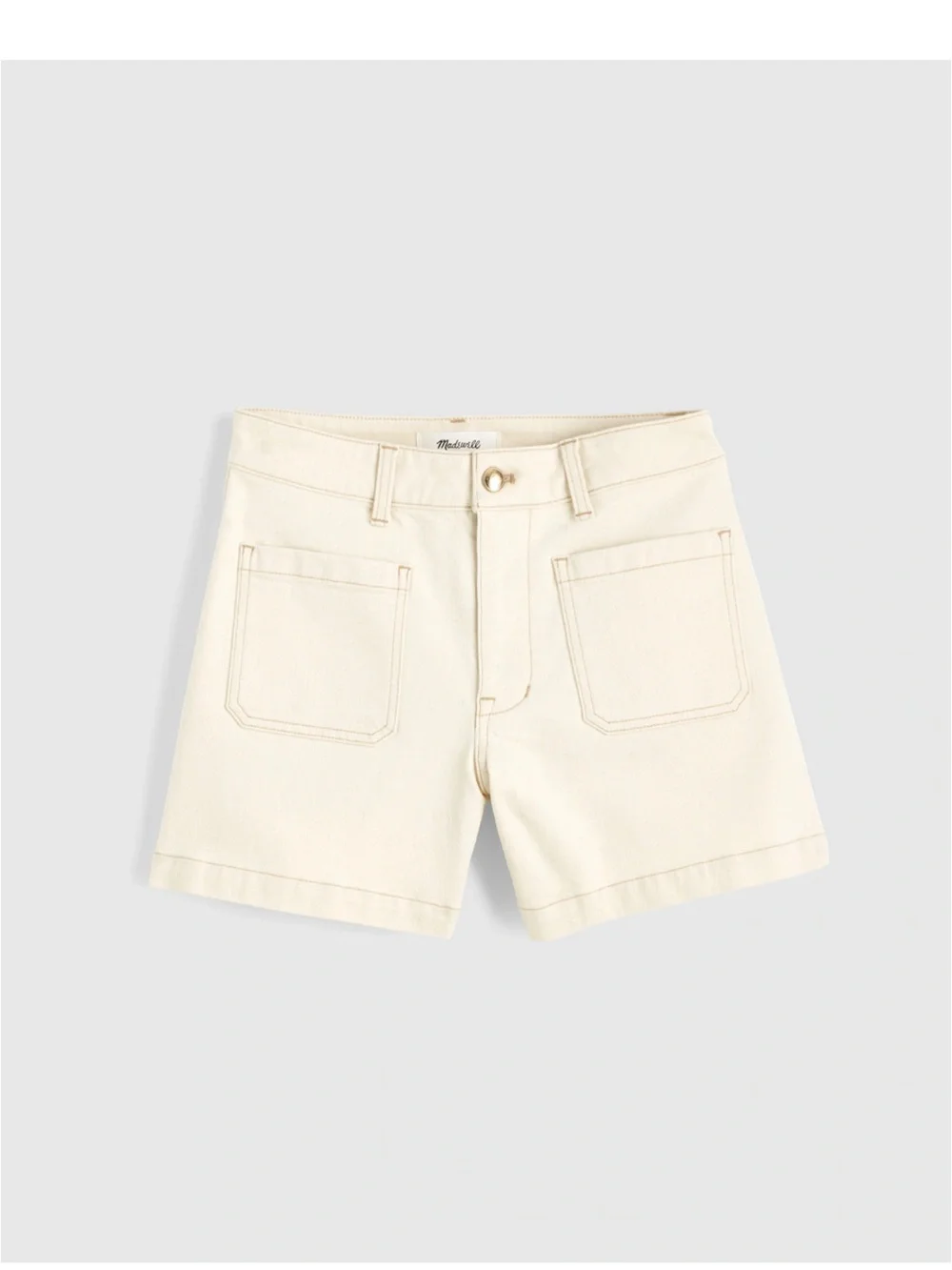 NWT Madewell The Emmy Denim Short, size 26 Vintage Canvas